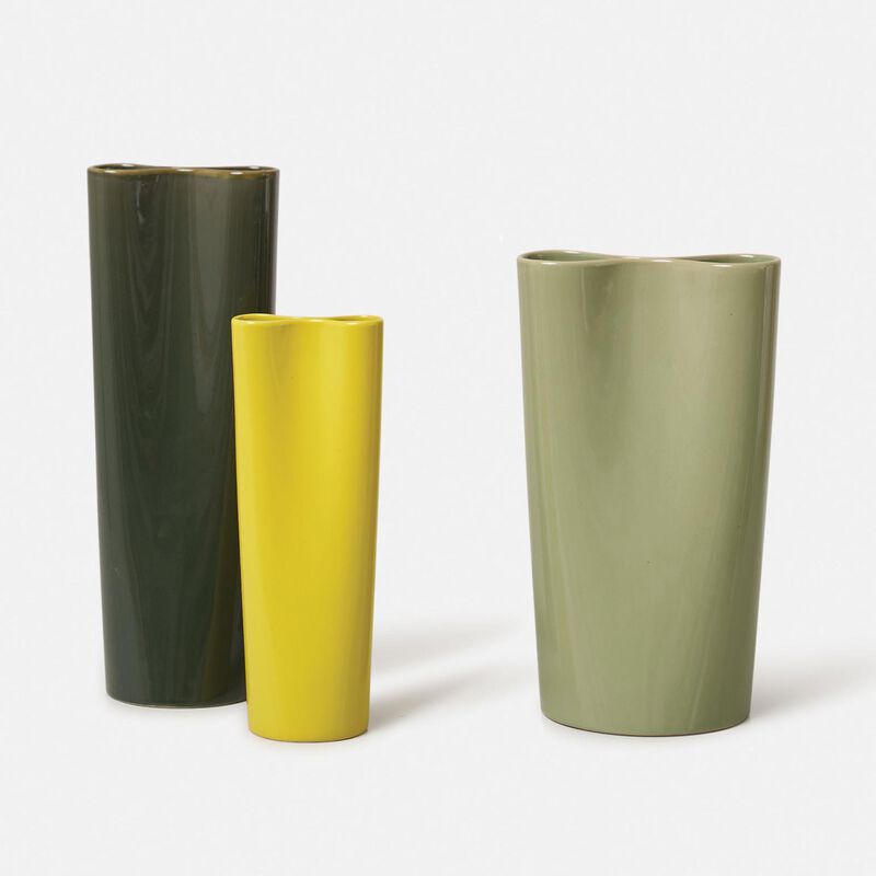 Città Pinch Vase Flyover Yellow T image number 1